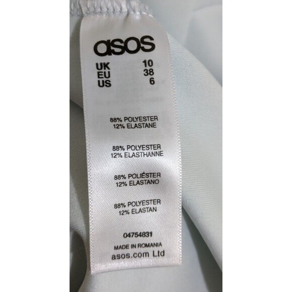 ASOS Midi Dress Strapless Sweetheart Neckline Mermaid Bridesmaid US Size 6 - Picture 12 of 14